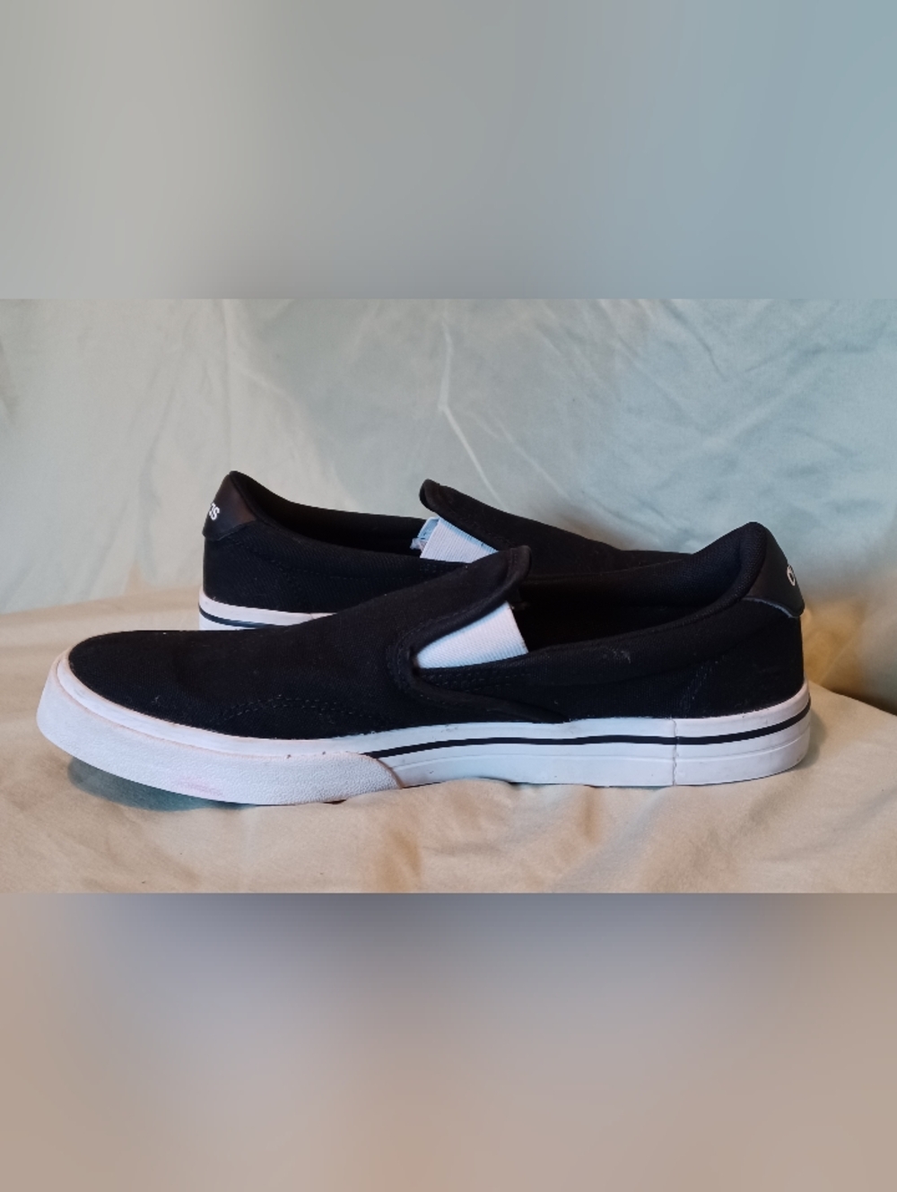 Adidas Kurin Black Casual Slip-On Canvas Skate Sneakers Skateboard Shoes - Picture 3 of 10